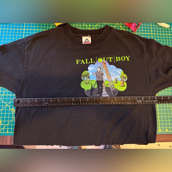 Fall Out Boy 2006 black Clouds t shirt M - Picture 6 of 9